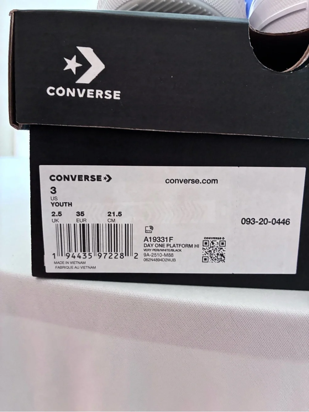 Converse Kids High Top Sneakers - Lavender/White